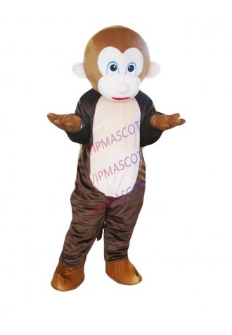 High quality EVA Material Helmet Shy monkey Mascot Costume Cartoon Apparel Halloween Birthday Cosplay 669