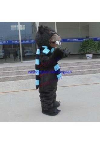 High quality EVA Material Helmet black Terrible bear Mascot Costumes Cartoon Apparel Birthday party Masquerade 914
