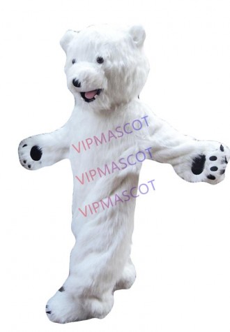 Make EVA Material Helmet Little white bear Mascot Costumes Cartoon Apparel Birthday party Masquerade 919