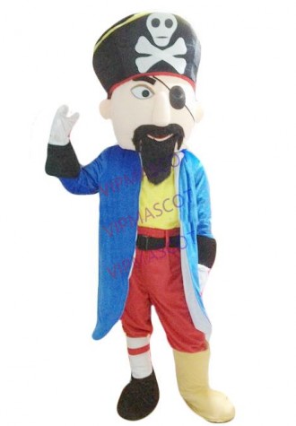 Hot Sale EVA Material Helmet Pirate Mascot Costume Cartoon Apparel Halloween Birthday party Cosplay 733