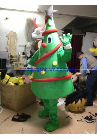 Most beautiful Make EVA Material green Christmas tree Mascot Costumes Crayon Cartoon Apparel Birthday party Masquerade 970