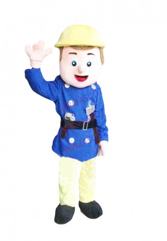 Make EVA Material Helmet Railway repairman Mascot Costume Cartoon Apparel Masquerade Birthday party Cosplay 782