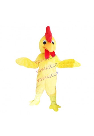 Rapid MaKe Can be washed with water EVA Material Helmet Plush yellow Cock Mascot Costumes cartoon Apparel Cosplay 356