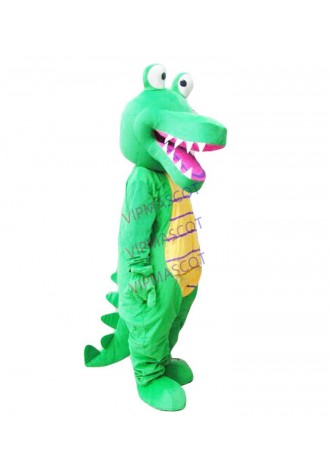 High quality Make EVA Material Helmet Green crocodile Mascot Costumes Cartoon Apparel Birthday party Masquerade 911