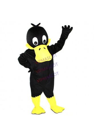Rapid MaKe real picture Lovely Black Duck Mascot Costume adults christmas Halloween Outfit 320