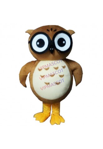 Factory direct Make EVA Material Helmet Brown owl Mascot Costumes Cartoon Apparel Birthday party Masquerade 999