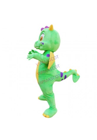 Green Dragon Mascot Costume for Adults  Hot Sell  Party Costumes Carnival Costumes Fancy Dress Costumes Free Shipping