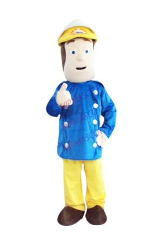 Fireman Sam Mascot Costume Cartoon Firefighter Character cosplay theme mascotte carnival costume Fancy  Dress Adult Size Outfit