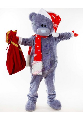 Christmas Teddy bear mascot costumes pink dresses Teddies bear tailsman doll cosplay costumes for Xmas Carnival party event