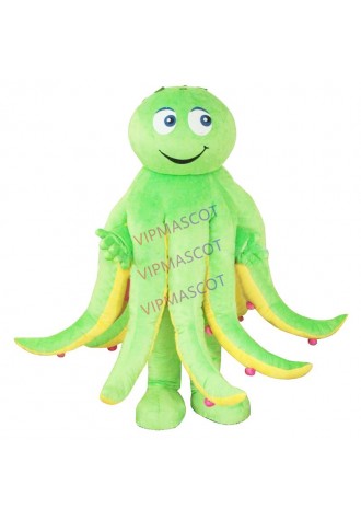 Octopus Mascot Costume Head With Cooling Octopus Costume