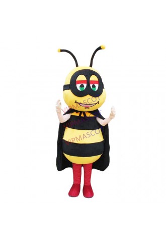 Yellow Black Bumble Bee Mascot Costume Mascotte Bee Honeybee Mascot Costume Suits Halloween Cosplay Party Dress Outfits