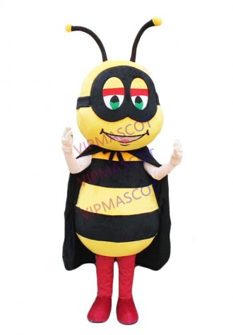 Yellow Black Bumble Bee Mascot Costume Mascotte Bee Honeybee Mascot Costume Suits Halloween Cosplay Party Dress Outfits