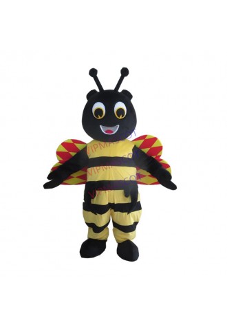 Custom Honeybee Mascot Costume Adult Size Costume With A Mini Fan Inside Head For Commercial Advertising Carnival Party Dress