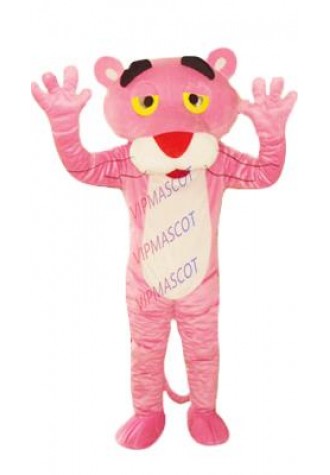 Pink Panther Mascot Costume Leopard Fancy Carnival Mascot Festive Day Adult Doll Clothes Hot Cartoon Character Free Shipping