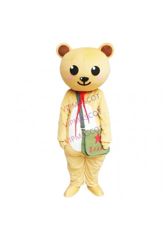 Customized Bear Mascot Costumes Cartoon Character Halloween Fancy Party Dress