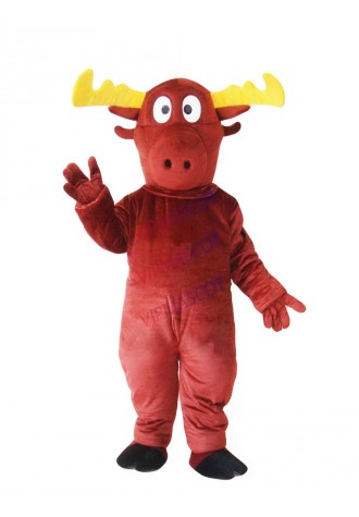 Cattle Mascot Costumes cartoon Apparel Coffee Cattle Mascotte Costume Unisex Cartoon Apparel Cosplay Costume