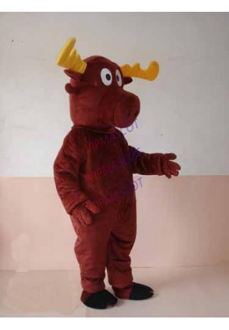 Cattle Mascot Costumes cartoon Apparel Coffee Cattle Mascotte Costume Unisex Cartoon Apparel Cosplay Costume