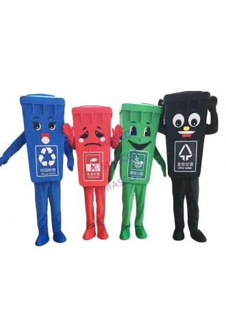 Popular Recycle Trash Can Mascot Costume Adult Size Waste Bin Garbage Can mascotte Costumes easter halloween outfit Fancy Dress