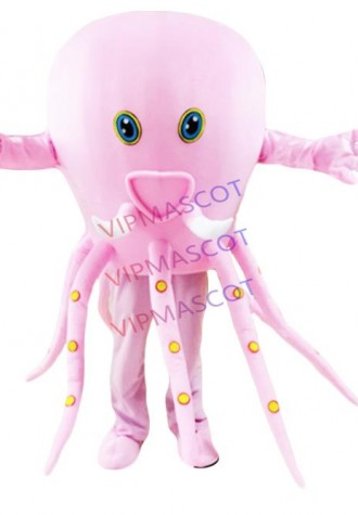 Mascot Pink Green Octopus Mascot Costume Custom Fancy Costume Ocean Anime Mascot Theme Fancy Dress Carnival Halloween Costume