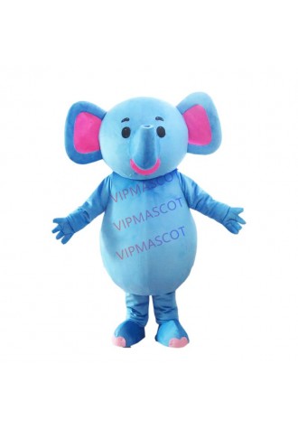 Blue Elephant Mascot Costume Cosplay Outfits Adult Size Cartoon Mascot costume For Carnival Festival Commercial Dress
