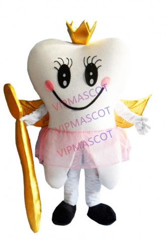 Tooth Angel Custom Mascot Costume Adult Cartoon Cosplay Costume With Fan For Commercial Advertising promotion