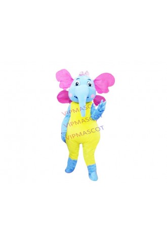 Elephant Mascot Fancy Costume Cosplay Mascotte Carnival Festival Dress Outfit Adult Size Gift for Halloween party