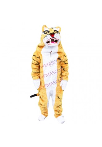 Tiger Adult Mascot Costume Unisex Cartoon Apparel Fancy Dress Halloween Mascot for Halloween Party Performance Drama Wear Suit