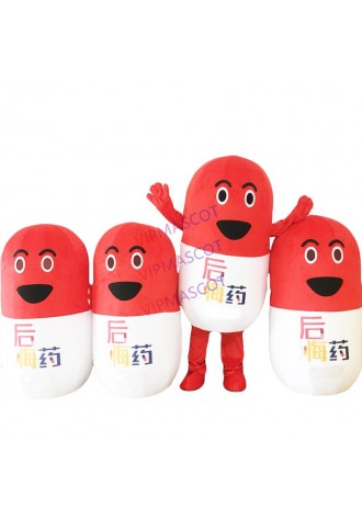 Capsule Collocystis Kaps-Medicine Drug Pill Mascot Costume Adult Character Cartoon Mascot Costumes for Halloween Can Add Logo