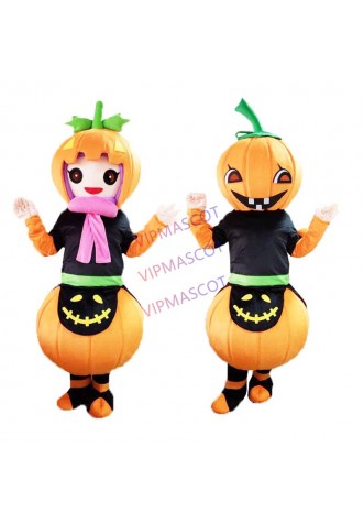 Halloween Pumpkin Mascot Costume Suits Mascot Costume Vegetable Pumpkins Cosplay Party Game Dress Adult Size