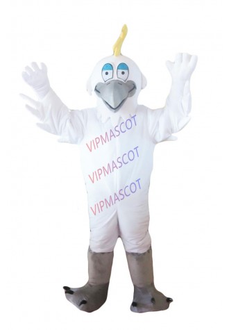 Seagull Mascot New Snow Geese Egret  Bird Mascot Costume Adult Character Cosplay Ceremony Apparel