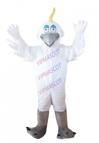 Seagull Mascot New Snow Geese Egret  Bird Mascot Costume Adult Character Cosplay Ceremony Apparel
