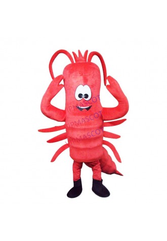 Red Lobster Mascot Costume Langouste Crayfish Cartoon Advertising Performance Outfit Fancy Dress Adult Size Mascot