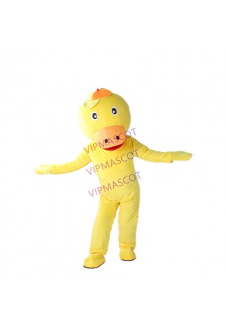 High Quality Adult Size Yellow Duck Mascot Costume Cute Cartoon Duck Cosplay Outfits Mascotte Christmas Party Suits