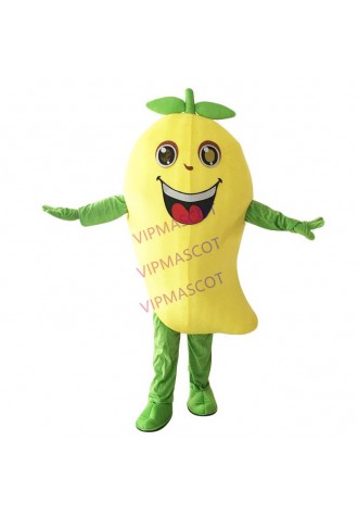 Mango Mascot Costume Fruit Cartoon Apparel Halloween Birthday Cosplay Adult Size Adult Mascot Costumes Fruit Mascot Fancy Dress