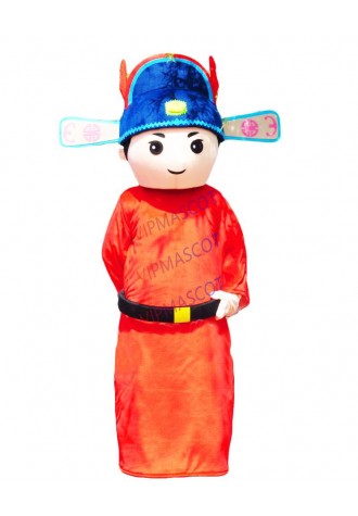 Scholar Mascot Chinese Traditional Cartoon Mascot Costume Cartoon Mascot Aadult Size Halloween Carnival Costume