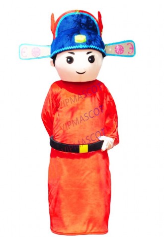 Scholar Mascot Chinese Traditional Cartoon Mascot Costume Cartoon Mascot Aadult Size Halloween Carnival Costume