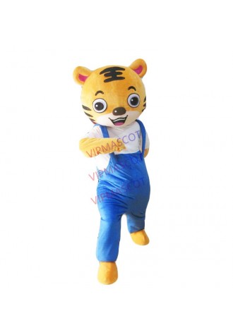 Tigers Mascot Adult Costume Animal Theme Cartoon Tiger Mascot Costume High Quality Fancy Carnival Party Dress Outfit