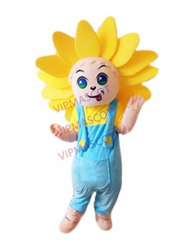 Sunflower Mascot Costume Adult Size Fancy Dress Mascot Costume Christmas Cosplay for Halloween party event