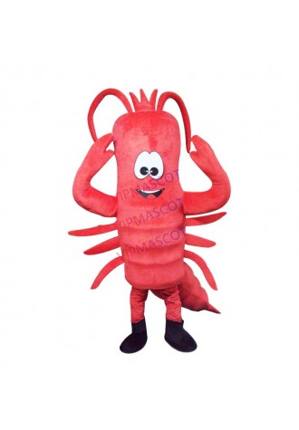 Red Lobster Mascot Costume Langouste Crayfish Cartoon Advertising Performance Outfit Fancy Dress Adult Size Mascot