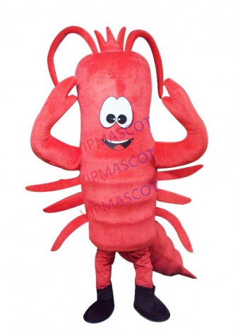 Red Lobster Mascot Costume Langouste Crayfish Cartoon Advertising Performance Outfit Fancy Dress Adult Size Mascot
