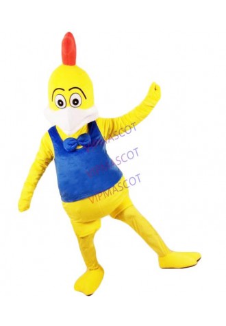 New Rooster Mascot Costume Yellow Chicken Costume Halloween Christmas Funny Animal Mascot Clothing Adult Size