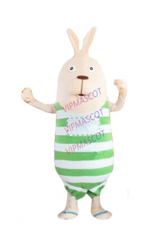 Prison break rabbit Mascot Costume Character Feature Costume Fancy Dress Outfit Halloween Cosplay party