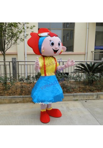 New Adult Party Mascot Costume Christmas Fancy Dress Halloween Girl Mascot Costume Girls Kids Advertising Promotional Clothing
