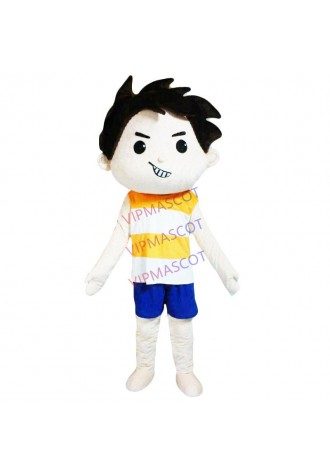 Boy mascot costume cartoon character mascot