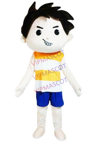 Boy mascot costume cartoon character mascot