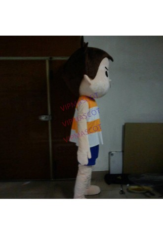 Boy mascot costume cartoon character mascot