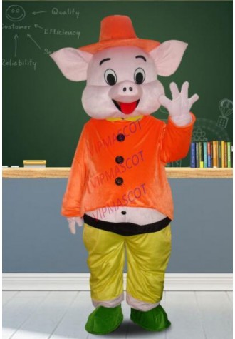Pig Mascot Coutume Fancy Dress birthday Halloween party performance props