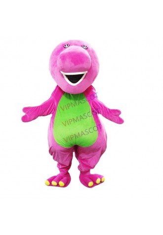 Barney adult mascot dinosaur nylon cartoon mascot costume for Halloween costumes