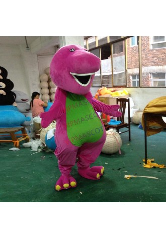 Barney adult mascot dinosaur nylon cartoon mascot costume for Halloween costumes