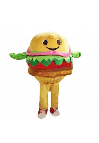 mascot Customized BEST BURGERS ON THE PLANE HAMBURGER Mascot Costume  Hambuger Food Mascotte Outfit Suit EMS FREE SHIPPING